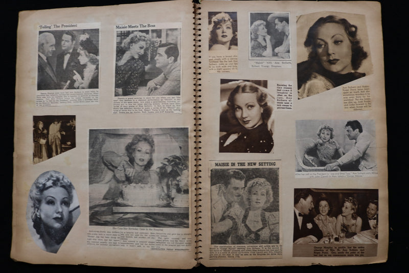 MOVIE STARS SCRAPBOOK - MICKEY ROONEY - ANN - SOTHERN- E 24913