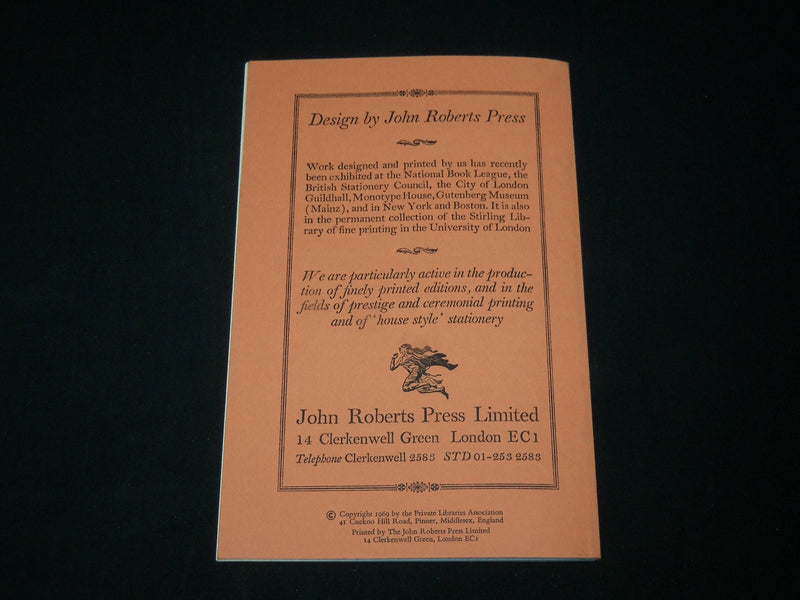1969 WINTER THE PRIVATE LIBRARY SECOND SERIES VOLUME 2 NO. 4 - J 6514