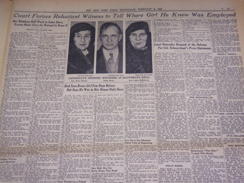 1935 FEB 6 NEW YORK TIMES - CAFE MAN SWEARS FISCH WAS AT BRONX CEMETARY- NT 1920