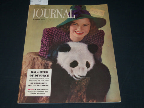 1938 OCTOBER LADIES HOME JOURNAL MAGAZINE - NICE COVER - COCA-COLA AD - F 330