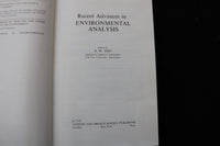 1979 RECENT ADVANCES IN ENVIRONMENTAL ANALYSIS BY R.W. FREI - HARDCOVER- KD 9786