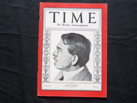 1930 MARCH 10 TIME MAGAZINE - ROYAL CORTISSOZ - T 220