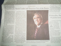 2021 DECEMBER 6 NEW YORK TIMES - BOB DOLE DIED (1923-2021)