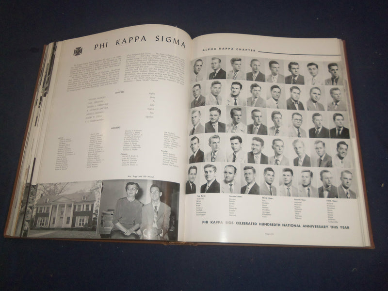 1951 THE COROLLA UNIVERSITY OF ALABAMA YEARBOOK -TUSCALOOSA, ALABAMA - YB 2425