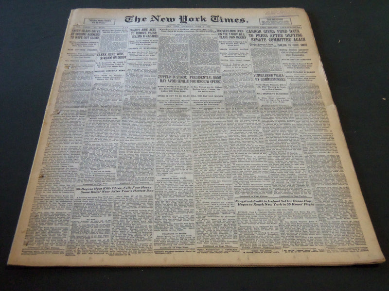 1930 JUNE 5 NEW YORK TIMES - KANCHENJUNGA CLIMBERS ABANDON ATTEMPT - NT 5744