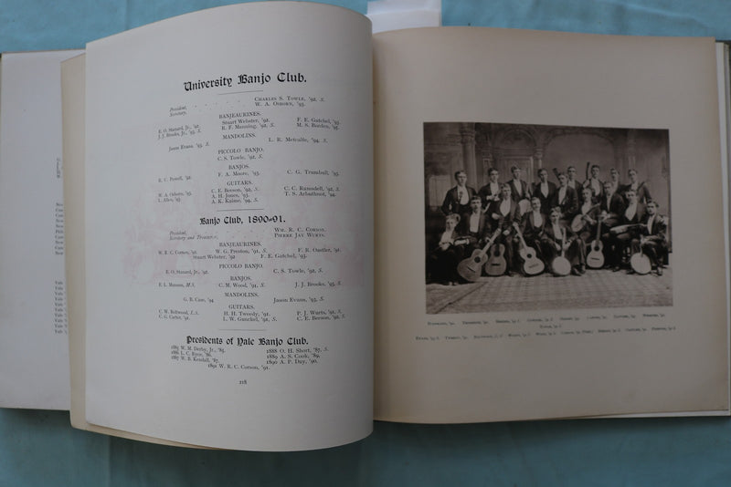 1891 THE YALE BANNER - SEMI CENTENNIAL VOLUME - HARDCOVER BOOK - KD 9619
