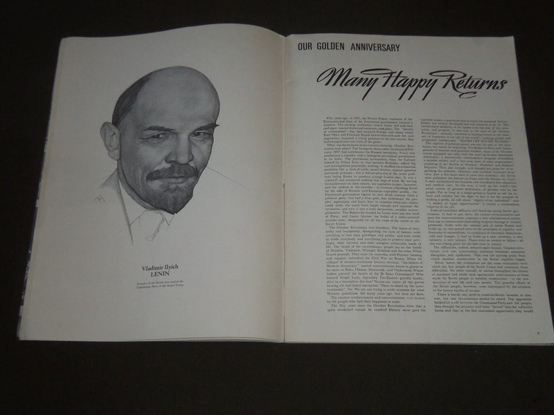 1967 AUGUST-SEPTEMBER SOVIET UNION TODAY MAGAZINE 1917-1967 - ST 5163