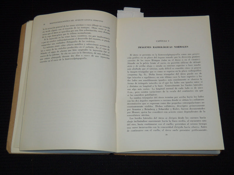 1953 ROENTGENDIAGNOSTICO DEL APARATO GENITAL FEMENINO BY JUAN ZORRILLA - J 7421