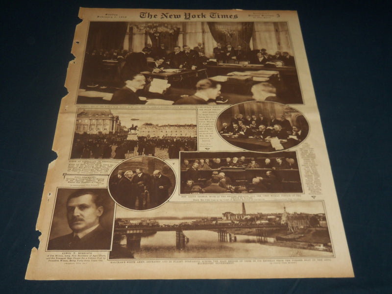 1920 FEBRUARY 1 NEW YORK TIMES PICTURE SECTION - FORMAL END WWI - NT 8775
