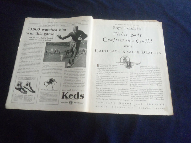 1930 SEPTEMBER AMERICAN BOY MAGAZINE-NICE COVER, STORIES, ILLUSTRATIONS- ST 7053