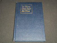 1968 TO THINE OWN SELF BE TRUE BOOK BY CORT R. FLINT - KD 7851