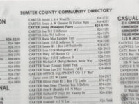 1977 SUMTER COUNTY, GEORGIA DIRECTORY - SOFTCOVER - JIMMIE CARTER - SP 1534T