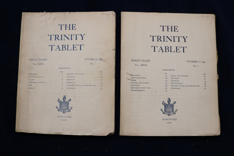 1895-1897 THE TRINITY TABLET MAGAZINE - LOT OF 14 - O 3432