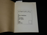 1979 SOMETHING SOFTCOVER BOOK SIGNED BY JOHN YAMRUS - J 7021