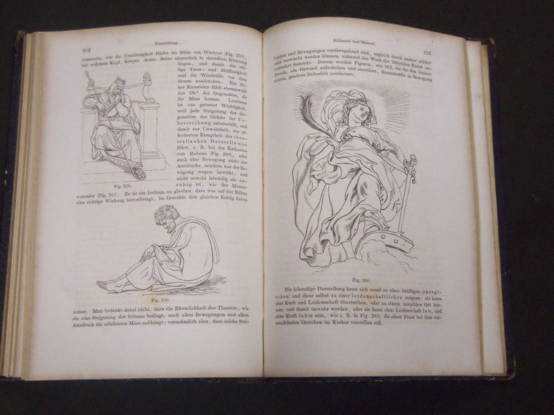 1862 VORSCHULE DER KUNSTGESCHICHTE BY ERNST FORSTER GERMAN BOOK - ILLUS. - KD 13