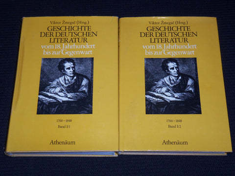1978 GESCHICHTE DER DEUTSCHEN LITERATUR VIKTOR ZMEGAC VOLUME 1 & 2- KD 4669C