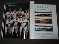 1986 ANGELS VS. REDSOX PLAYOFF BASEBALL PROGRAM - HALO MAGAZINE - J 2724