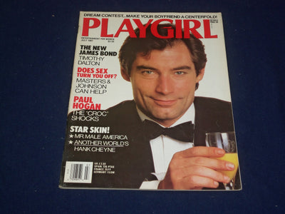 1987 JULY PLAYGIRL MAGAZINE - TIMOTHY DALTON - SP 9291