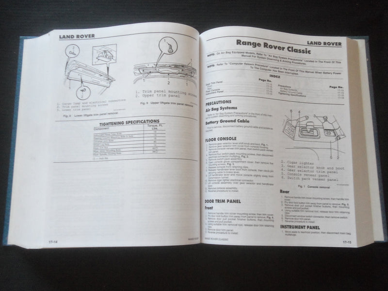 2002 MOTOR INTERNAL PANEL REMOVAL GUIDE - 1991-2002 HARDCOVER BOOK - R 734K
