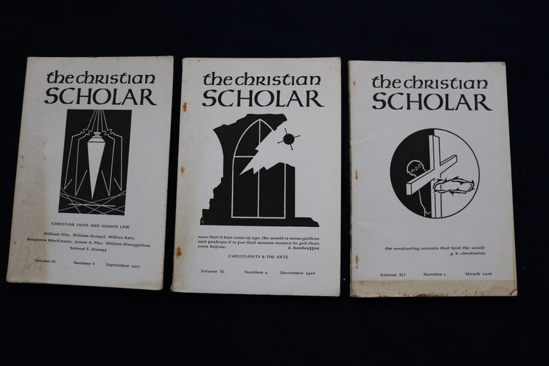 1953-1959 THE CHRISTIAN SCHOLAR QUARTERLY JOURNAL - LOT OF 19 - O 3613
