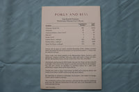 1985 PORGY AND BESS GALA CARD - FLORENCE QUIVAR SIGNED - K 2486