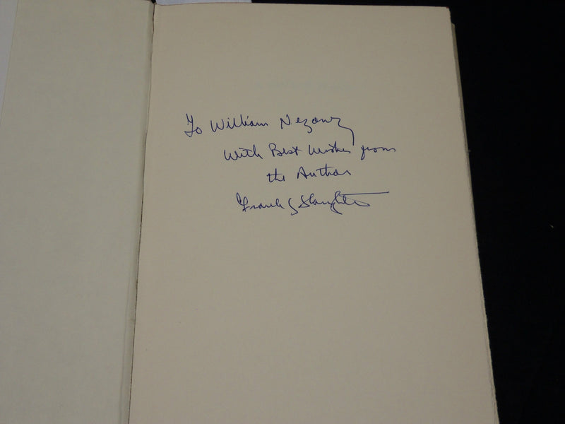 1964 A SAVAGE PLACE BOOK INSCRIBED BY FRANK SLAUGHTER - BOOK CLUB EDITION- D 504