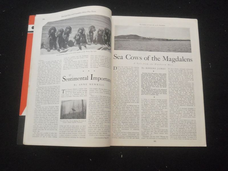 1931 MARCH ROD AND GUN MAGAZINE - NICE COVER, ARTICLES & PHOTOS - SP 6377O