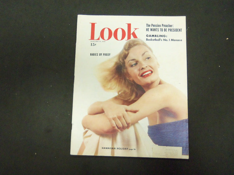 1950 JANUARY 31 LOOK MAGAZINE - GREAT COVER, PHOTOS & ADS - ST 2849