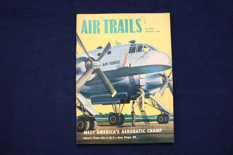 1951 FEBRUARY AIR TRAILS MAGAZINE - FAIRCHILD XC-120 COVER - E 11422