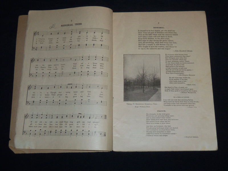 1919 MAY 9 RHODE ISLAND ARBOR DAY 28TH ANNUAL PROGRAM - J 8641