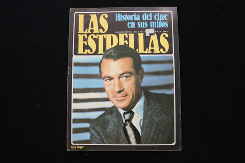 1950'S LAS ESTRELLAS MAGAZINE - GARY COOPER COVER - E 25338