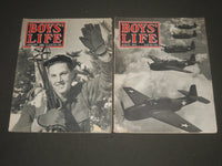 1943-1944 BOY'S LIFE MAGAZINE LOT OF 3 - NICE ILLUSTRATIONS - O 2515O