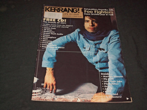 2000 DECEMBER 9 KERRANG! MAGAZINE - DAVE GROHL - SP 6358