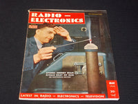 1950 MARCH RADIO-ELECTRONICS MAGAZINE NICE COVERS & INSIDE CONTENT - E 2315