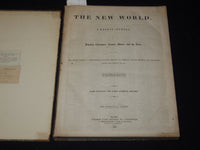 1842 JAN-JUL THE NEW WORLD JOURNAL BOUND VOLUME - DICKENS - LONGFELLOW - R 731P