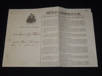 1865 COMPANIA DEL ALUMBRADO POR GAS EN LIMA - DOCUMENT - K 91