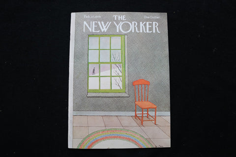1978 FEBRUARY 27 NEW YORKER MAGAZINE - GREAT ILLUSTRATED COVER - NY 2940