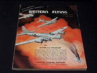1942 APRIL WESTERN FLYING MAGAZINE - MACASSAR ACTION FRONT COVER - E 5159