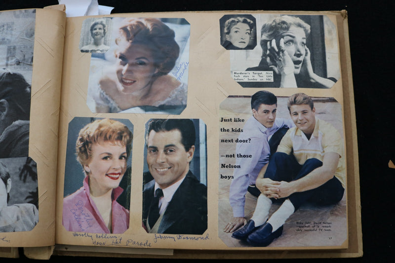 1950'S-1960'S TELEVISION STARS SCRAPBOOK -JAMES ARNESS - CHUCK CONNORS - E 24952