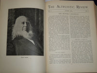 1893-1894 THE ALTRUISTIC REVIEW BOUND VOLUME NO. 1/2 - KD 3486O