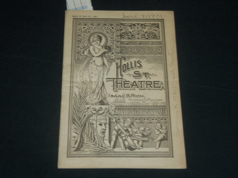 1901 THE MERCHANT OF VENICE - HOLLIS ST. THEATRE PROGRAM - J 5676