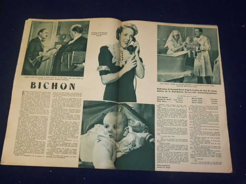 1936 SEP 25 CINE-MIROIR MOVIE MAGAZINE - DANIELLE DARRIEUX COVER-FRENCH - B 6533