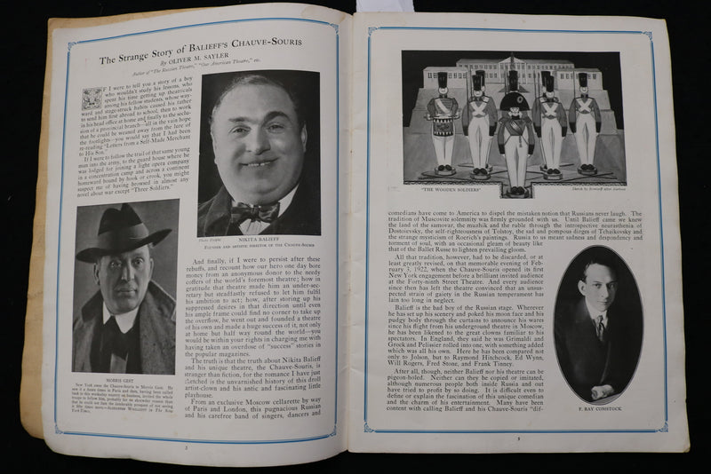 1923-1924 BALIEFF'S CHAUVE-SOURIS OF MOSCOW - SOFTCOVER BOOK - K 2434