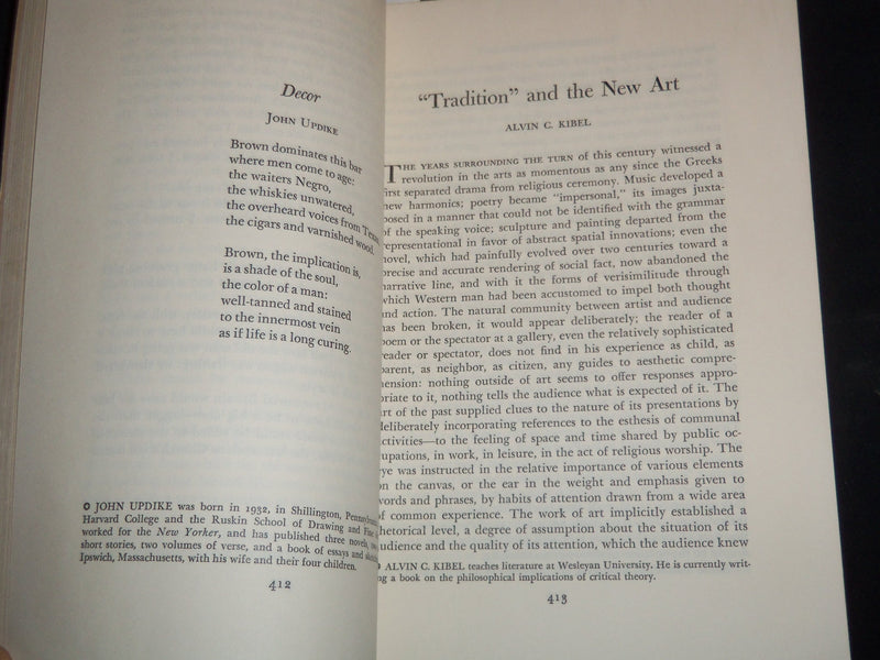 1965 SUMMER THE AMERICAN SCHOLAR MAGAZINE - JOHN UPDIKE - J 9196