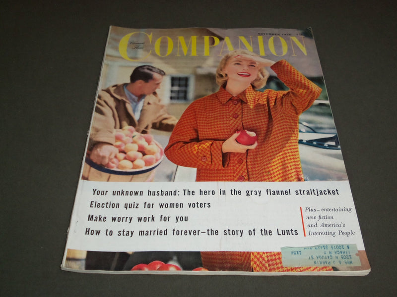 1956 NOVEMBER WOMAN'S HOME COMPANION MAGAZINE- GREAT COVER AND STORIES - SP 7116