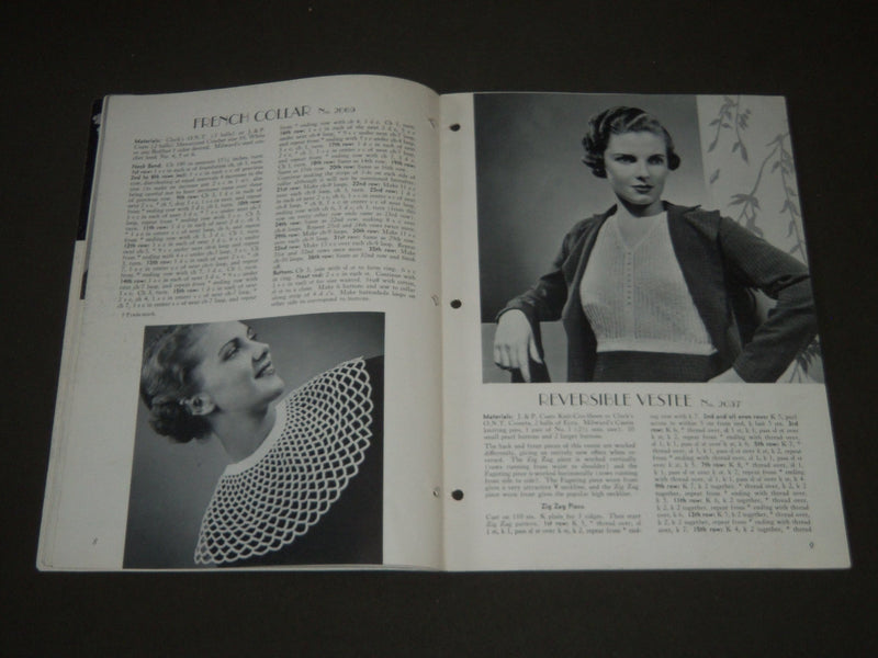 1936 CLARK'S CROCHETED COLLARS BOOK NO. 68 - ST 5128