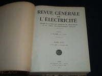 1927 JULY-DEC REVUE GENERALE DE L'ELECTRICITE BOUND VOLUME NO. 22 - KD 2010C