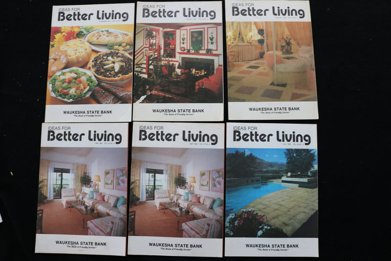 1978-1986 IDEAS FOR BETTER LIVING - WAUKESHA STATE BANK - LOT OF 36 - O 3701