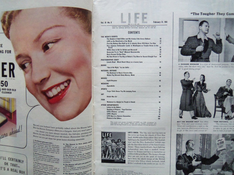 1941 FEBRUARY 24 LIFE MAGAZINE - ANZAC CONQUERORS - L 223