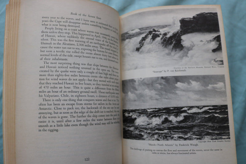 1957 BOOK OF THE SEVEN SEAS HARDCOVER BOOK BY PETER FREUCHEN - KD 9660